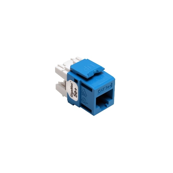 Leviton 1-Port Mod Jack 110 8W8P Utp, T568A/B Cat5E Quickport, Gigamax Blue 5G110-RL5 - main